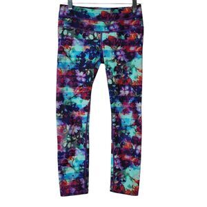Athleta Leggings Womens XS Fade Sonar Floral Multicolor Yoga Athleisure Pilates